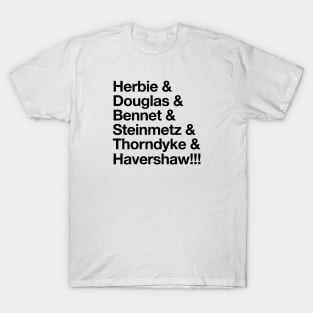 Herbie - Original “&” List (Black on White) T-Shirt